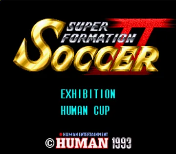 Super Formation Soccer II (Japan) screen shot title